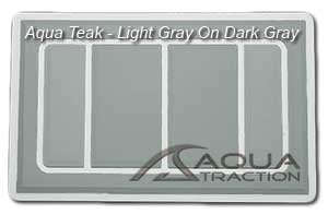 AquaTeak Light Gray On Dark Gray